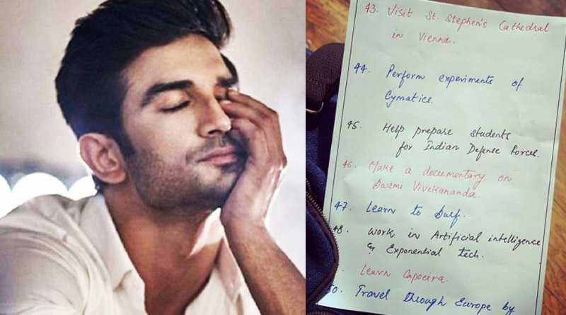 Sushant Singh Rajput's hand writing reflect his turbulant mindscape