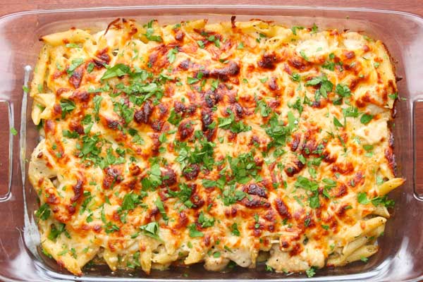 Baked-Chicken-Chesse-Pasta