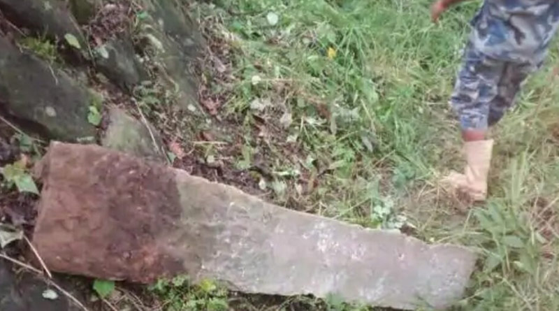 Pillar Near Sita Cave At India-Nepal Border Destroyed