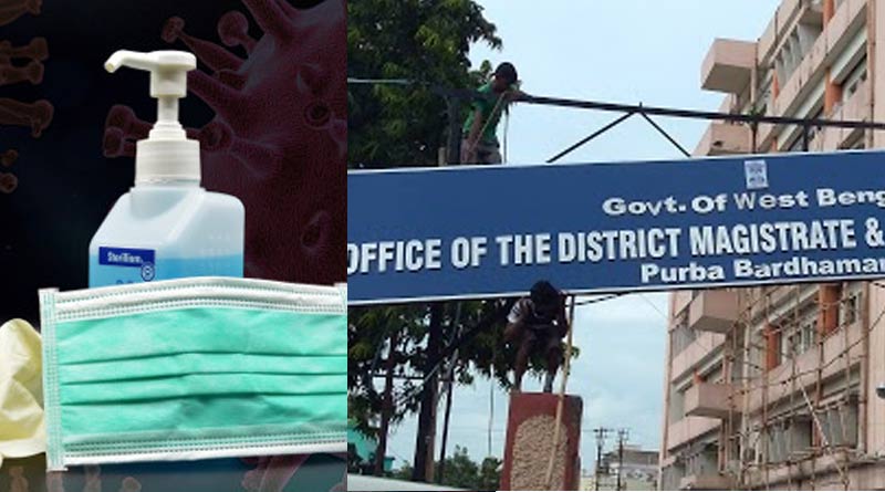 District administration of Burdwan East will distribute mask and sanitizer with mid-day meal