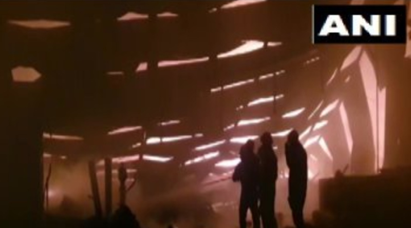Massive Fire Breaks Out At A Warehouse In Delhi's Mundka