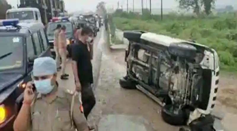 Car Tried To Avoid Cattle, Flipped: Uttarpradesh STF