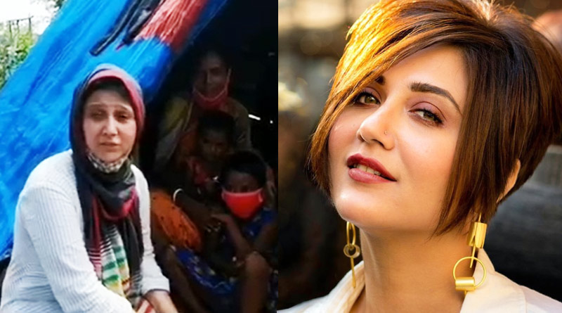 Swastika Mukherjee extends help to Amphan effected people