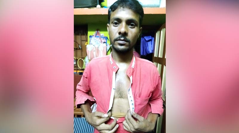 BJP worker allegedly attacked by TMC worker in Aushgram