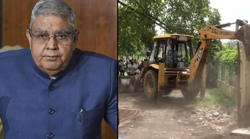 Jagdeep Dhankhar talks with CM Mamata Banerjee on Vishabharati Issue