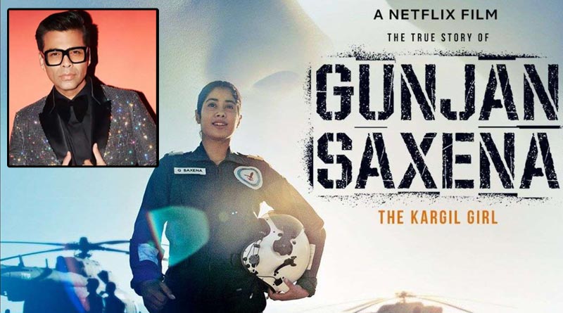 Producer Karan Johar's name is missing from 'Gunjan Saxena's trailer