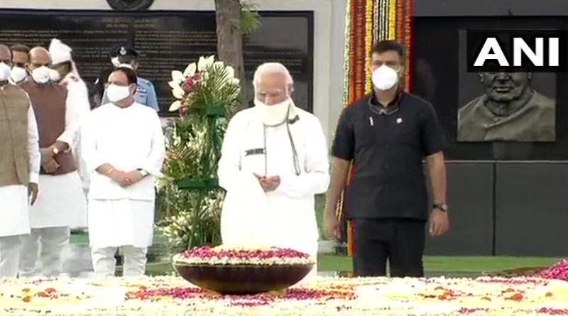 PM Modi, home minister Amit Shah pay respects to Atal Bihari Vajpayee