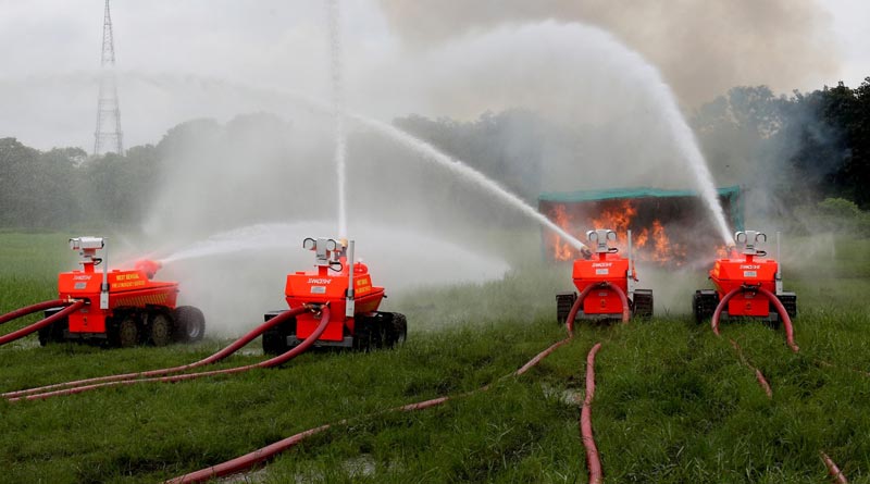 WB Fire Dept introduces 4 Fire Fighter Robots on Thursday