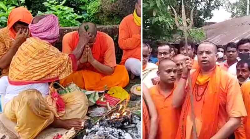 BJP MP Soumitra Khan shaves head, performs yagna to defeat TMC