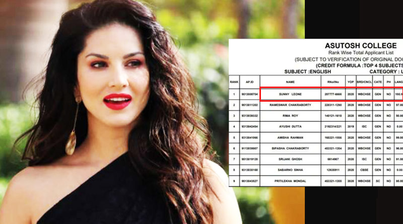 Sunny Leone twwets back regarding her name in Asutosh College row