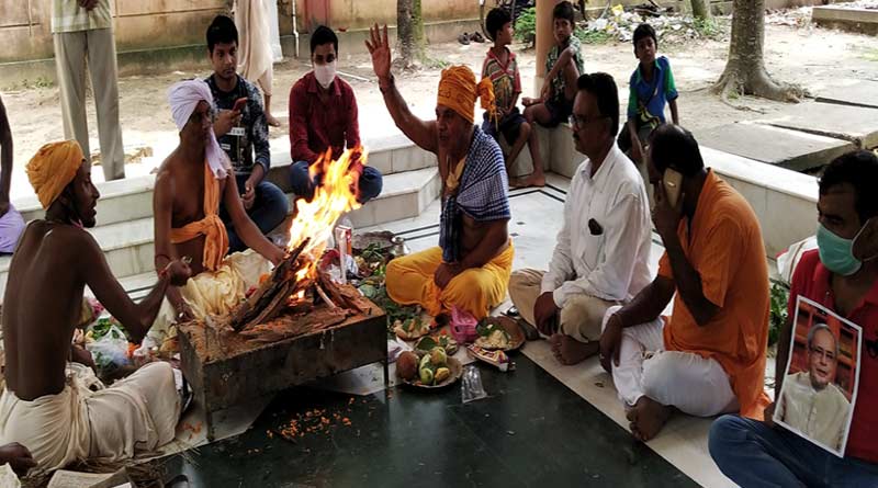 Yajna for Pranab Mukherjee in Kirnahar village of Birbhum