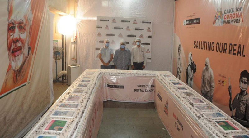 Surat bakery is celebrating Modi’s 70th birthday with a 771-kg, 71-foot-long cake