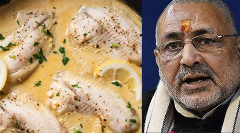 Bengali News: BJP minister Giriraj Singh shares ‘lemon pepper fish’ recipe, says it delays ageing | Sangbad Pratidin