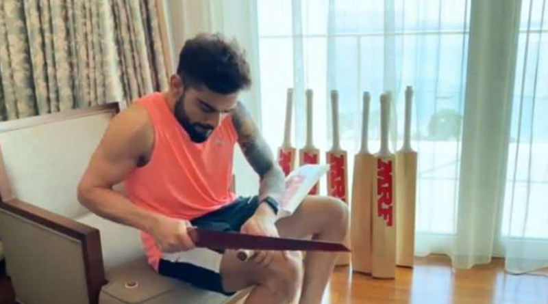 IPL 2020: RCB skipper Virat Kohli give final shape to his bat, video goes viral