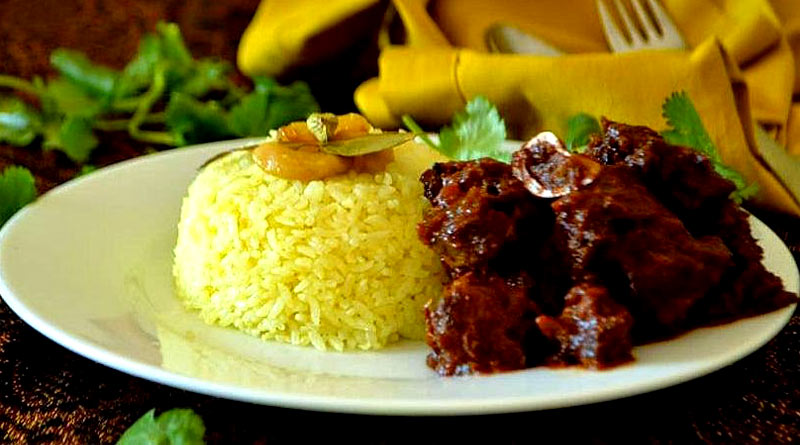Mahalaya and Biswakarma Puja Special Bangla Khabar: Mouth watering recipe of Basanti pulao and Kosha mangsho | Sangbad Pratidin