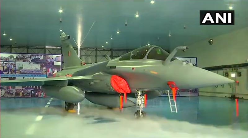 Rafale fighter jet now officially inducted to IAF amid ladakh tension