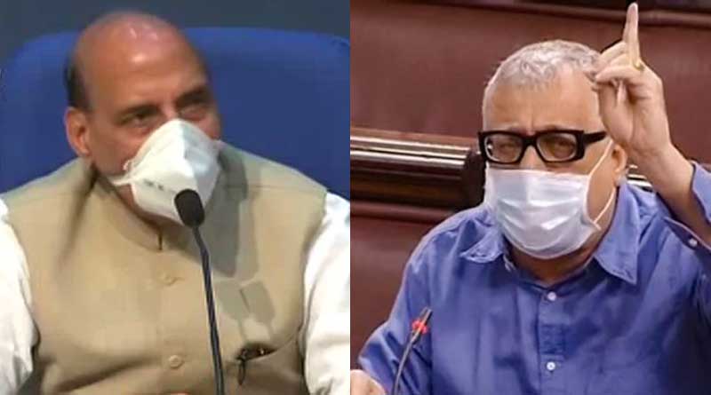 Bengali news: Rajnath slams TMC MP Derek o'Brien over rule book tore in Rajya Sabha | Sangbad Pratidin