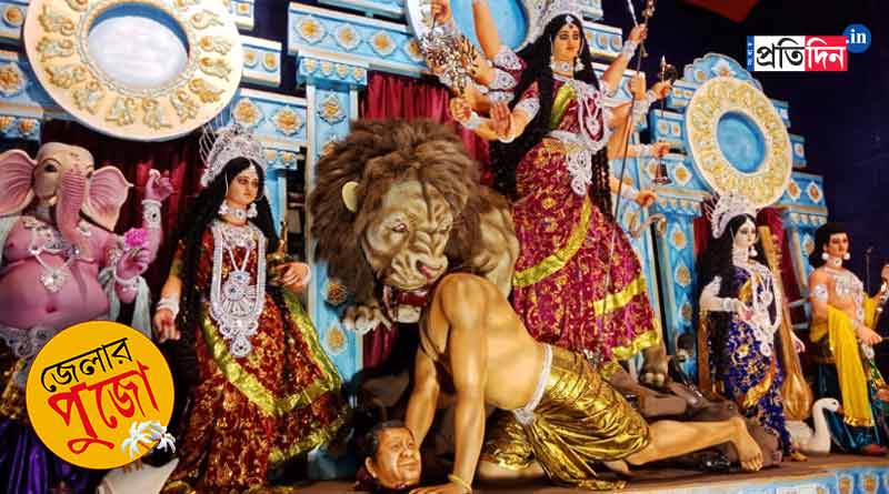 Bangla News of Durga Puja 2020: Berhampore club creates Asur idol as China President Xi Jinping | Sangbad Pratidin