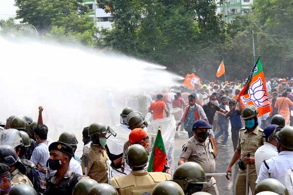 BJP protest rally