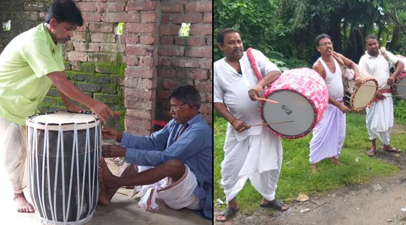 District administration stands by 'Dhakis' from East Burdwan who will perform outside state during Durga Puja| Sangbad Pratidin