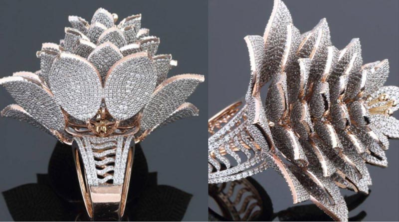 Jweller fro Hyderabad made diamond ring with 7801 diamonds and put his name into Guiness Book of World Records| Sangbad Pratidin