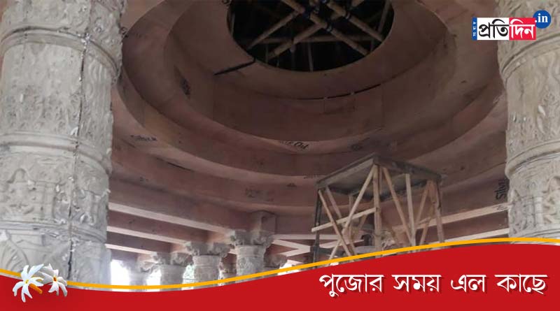 Pandle of this year Durga puja of Ahiritola Sarbojanin Durgotsab Samity is based on Sun temple | Sangbad Pratidin