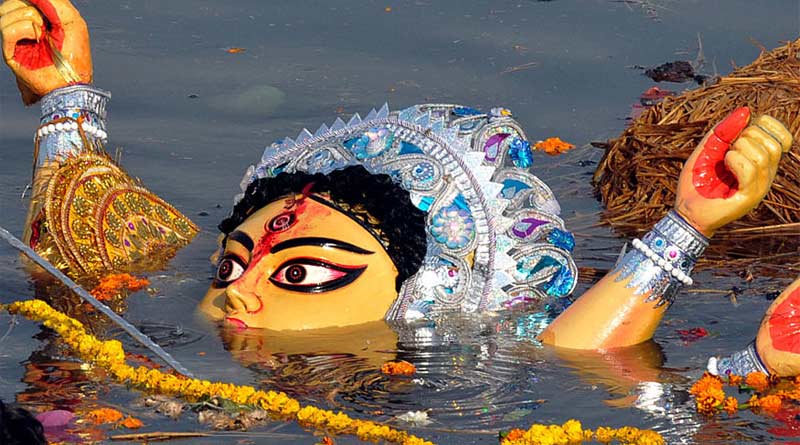 Procession Prohibited, the idol of the goddess will go directly to the ghat from the mandap on Dashmi | Sangbad Pratidin