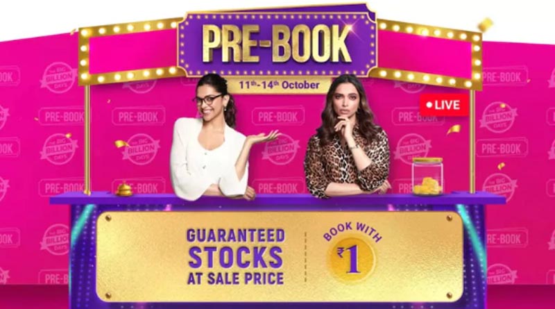 Flipkart opens pre-booking for upcoming deals in Big Billion Days Sale, will cost Re 1 | Sangbad Pratidin‌‌
