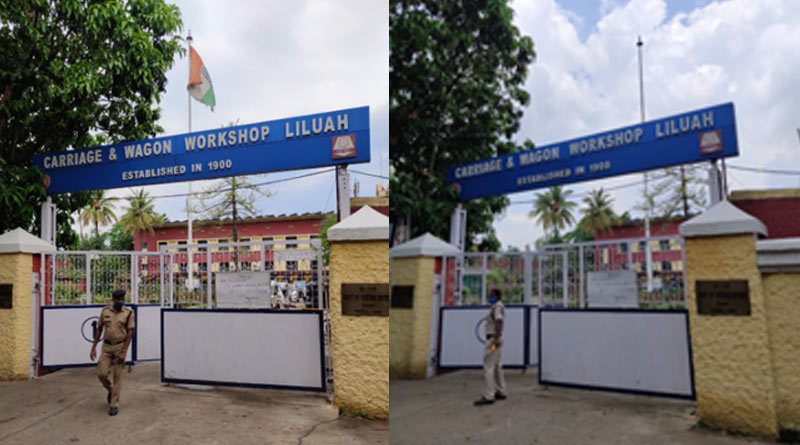 Disrespecting National Flag, allegation against Liluah rail workshop | Sangbad Pratidin