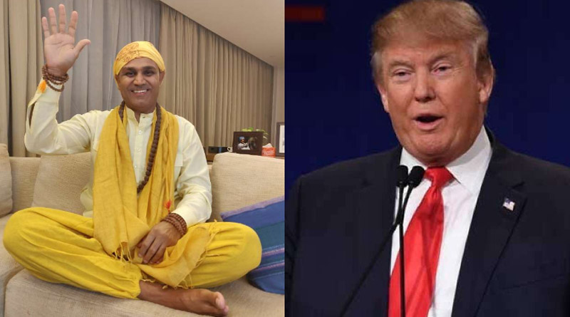 Bengali News: 'Baba'Sehwag dedicates recovery message for COVID19 positive Donald Trump | Sangbad Pratidin