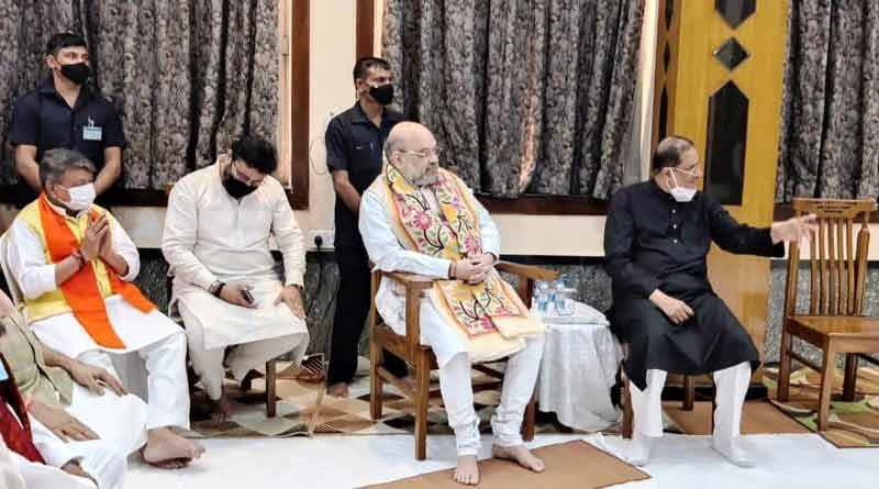 Bangla News of Amit Shah’s Bengal trip: Here is what Pandit Ajoy Chakrabarty said after Home minister’s visit at his house | Sangbad Pratidin
