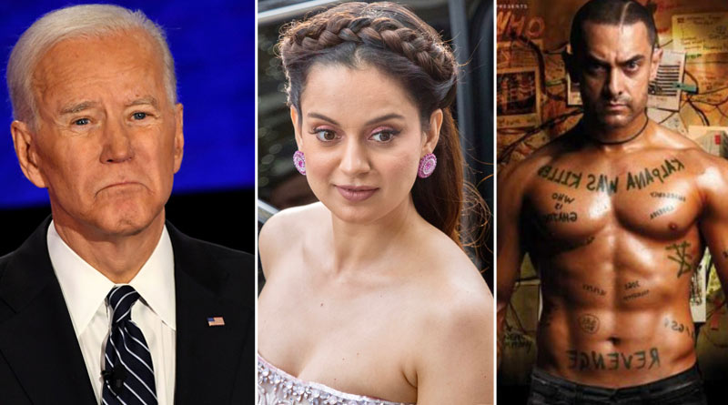 Actress Kangana Ranaut compares Joe Biden with Aamir Khan's Ghajini character | Sangbad Pratidin