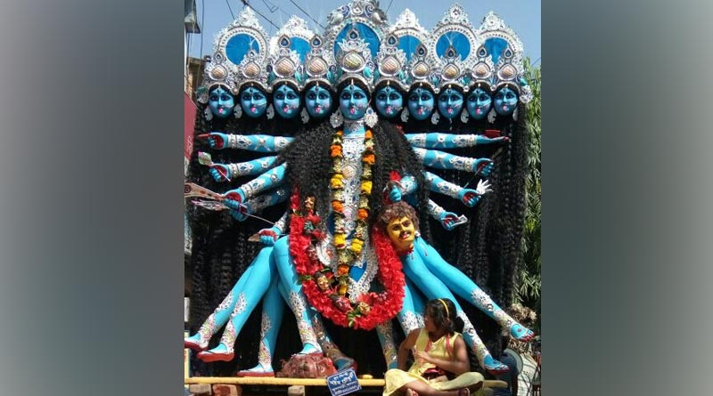 Know the speciality of Kali idol of almost hundred years old at Englishbazar, Maldah| Sangbad Pratidin