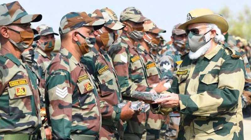 Congress questions PM Modi's military uniform during his recent visit to a BSF camp | Sangbad Pratidin