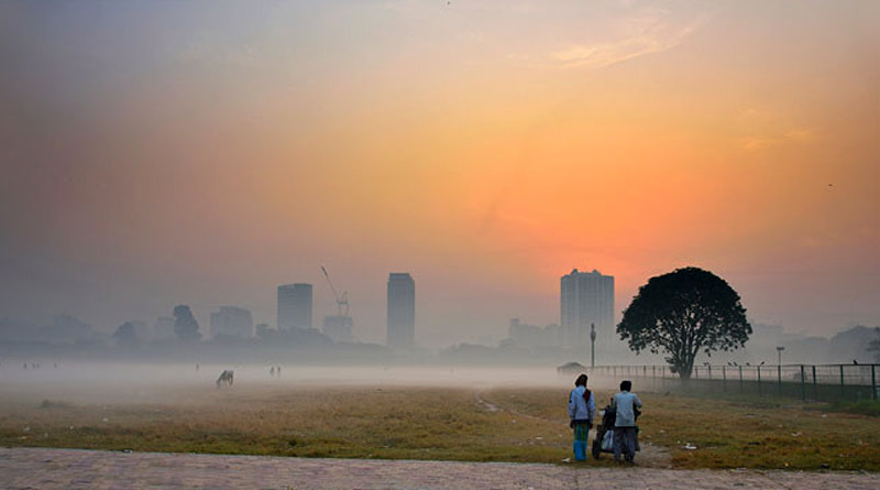 Kolkata witnesses temperature drop, city witnesses cold day | Sangbad Pratidin