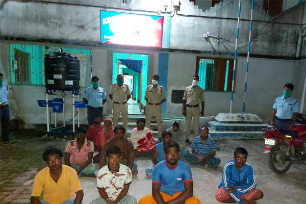Police returned the 12 missing fishermen home safely 