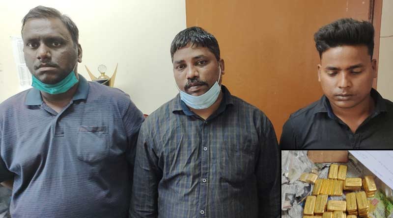 3 arrested for smuggling gold in belt | Sangbad Pratidin