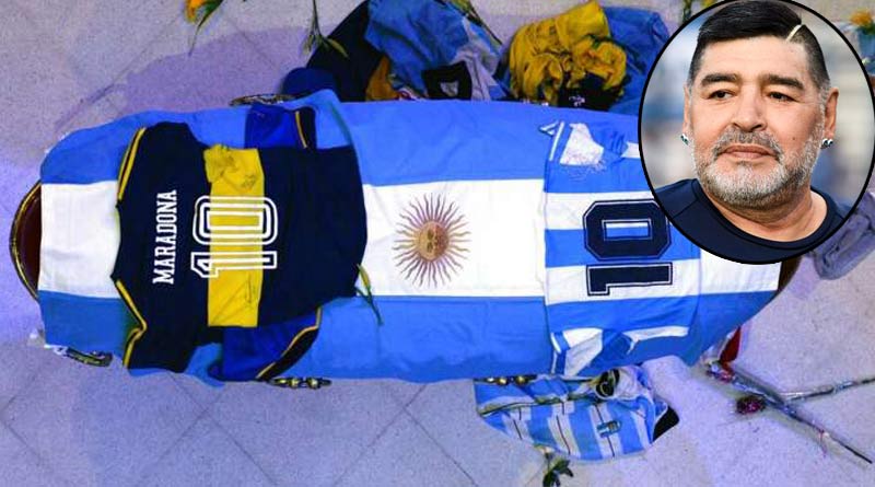 Thumbs-up Next to Diego Maradona's Coffin, 3 funeral workers lost their jobs