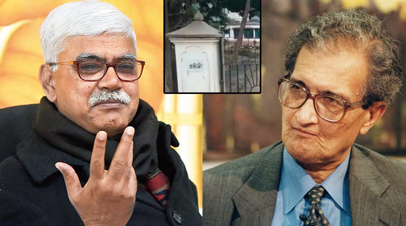 Vishva Bharati authority again criticises Amartya Sen on land issue and also takes a dig to State Govt. | Sangbad Pratidin