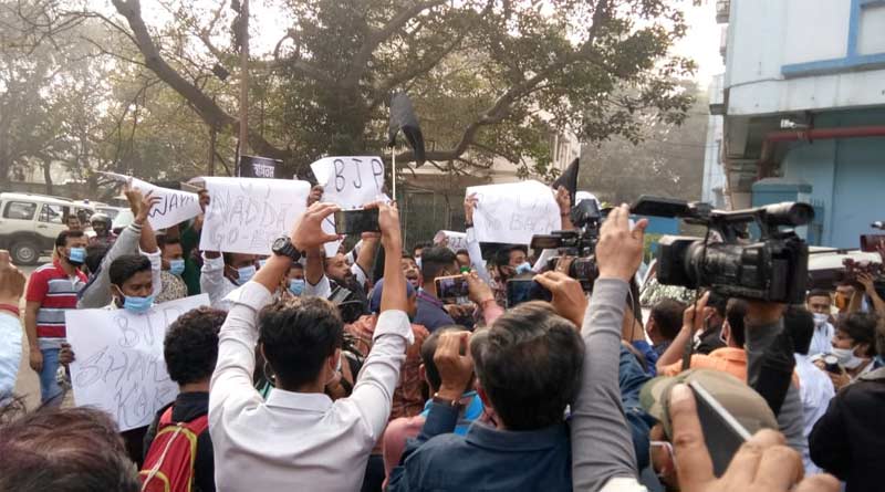 BJP leader JP Nadda faces protest in Kolkata | Sangbad Pratidin