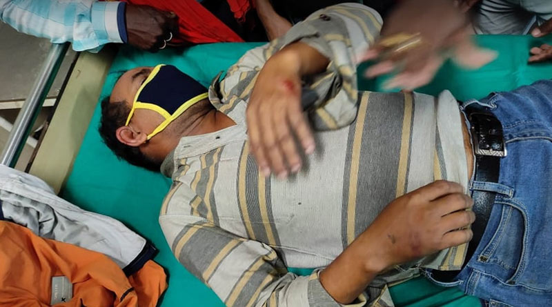 Bangla news: Bjp mondal presidents allegedly beaten by tmc goons before jp nadda's meeting in Diamond harbour । Sangbad Pratidin