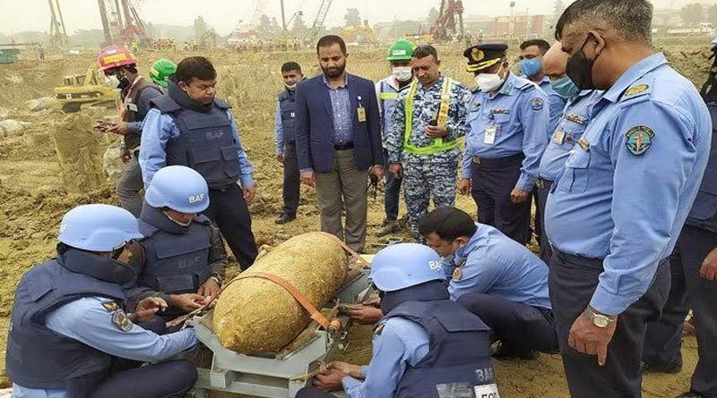 Another 250kg bomb found during construction work in Dhaka Airport Sangbad Pratidin