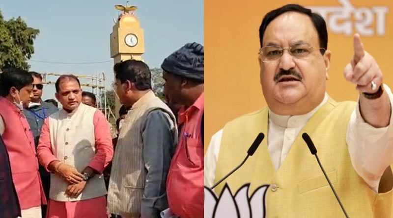 Police didn't permit JP Nadda's road show in the desirable route at Burdwan demanded by BJP, leaders slam police| Sangbad Pratidin