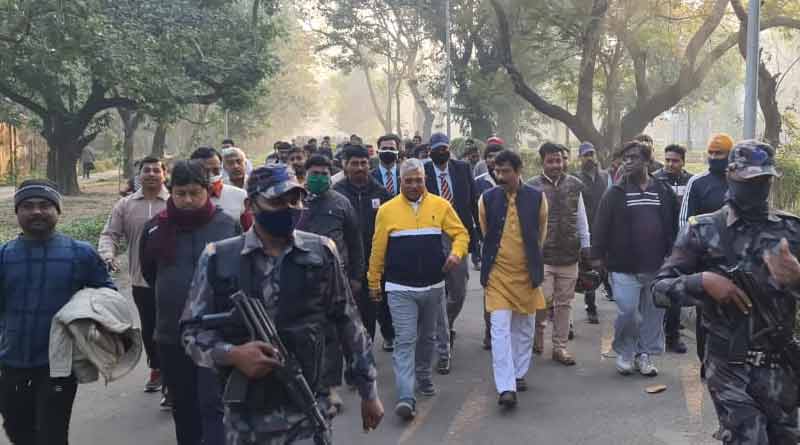BJP will hold a procession today in kolkata