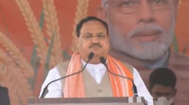 BJP President JP Nadda slams CM Mamata Banerjee in Bengali on farmers in issue from Katwa| Sangbad Pratidin