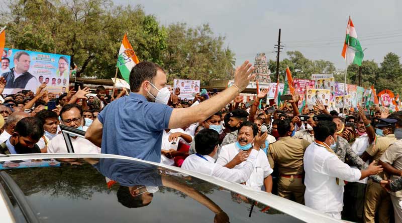Congress leader Rahul Gandhi today took a swipe at Prime Minister Narendra Modi over the record hike in petrol and diesel prices | Sangbad Pratidin