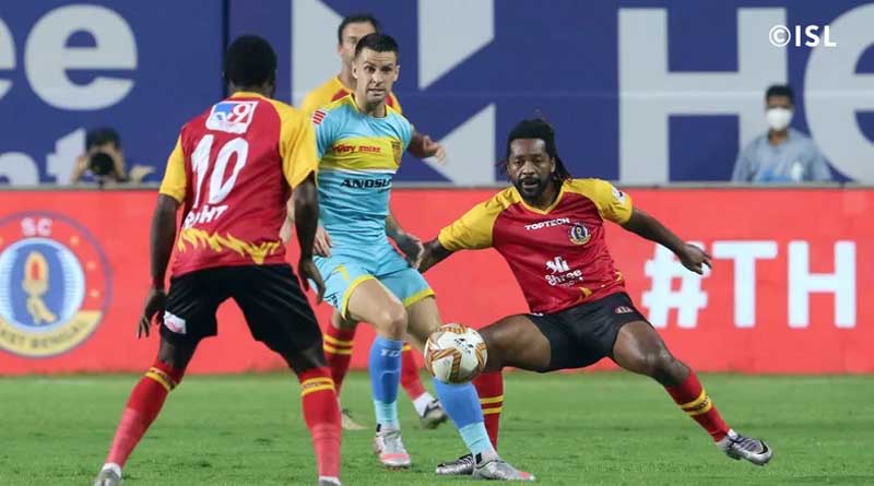 ISL 2020: SC East Bengal vs Hyderabad FC match ended in a draw | Sangbad Pratidin