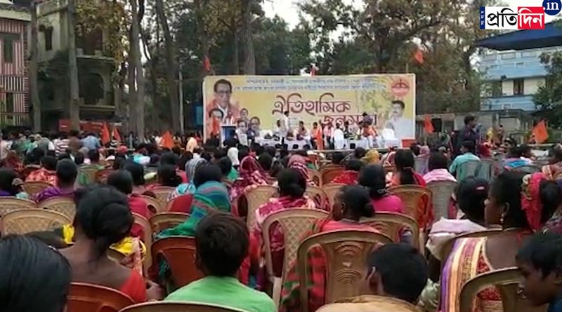 Shiv Sena attacks BJP with the issue of hindutva from Jhargram |SangbadPratidin