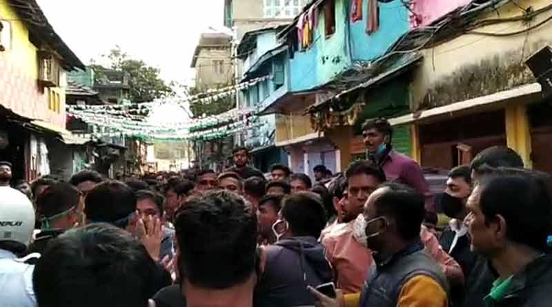Jorabagan murder case: Clash broke out between tmc-bjp | Sangbad Pratidin