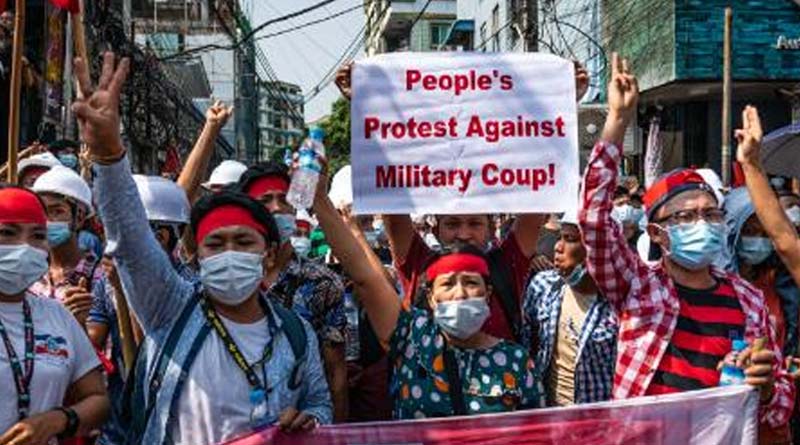 Myanmar protest leader held as Army tightens grip on the nation | Sangbad Pratidin